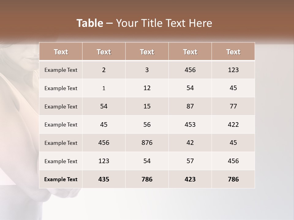 A Woman Holding A Cup Of Coffee In Her Hand PowerPoint Template