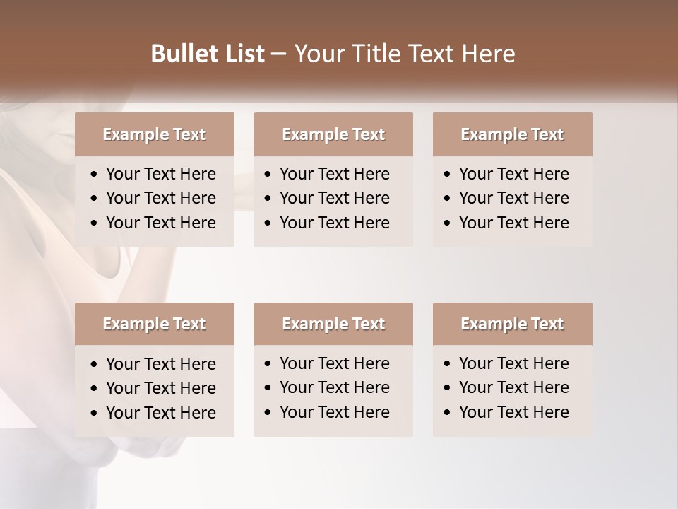 A Woman Holding A Cup Of Coffee In Her Hand PowerPoint Template