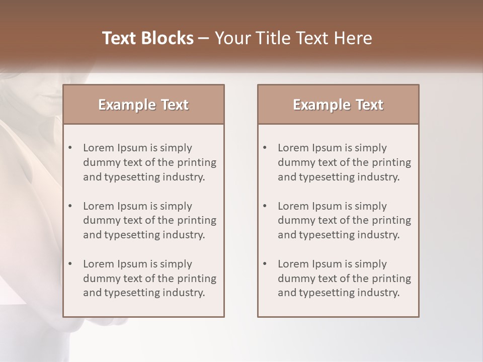 A Woman Holding A Cup Of Coffee In Her Hand PowerPoint Template