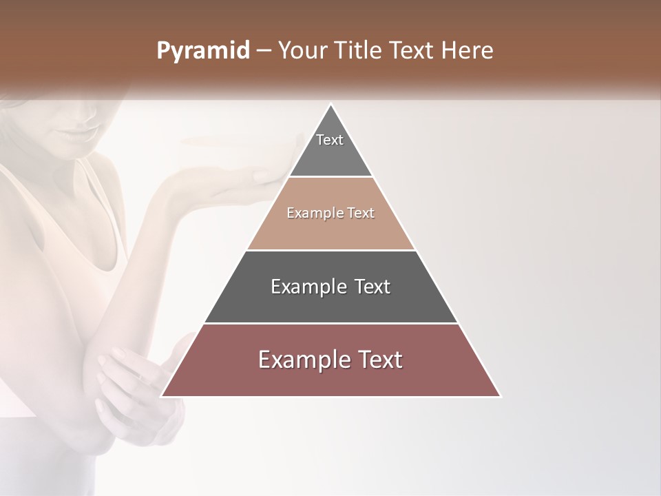 A Woman Holding A Cup Of Coffee In Her Hand PowerPoint Template