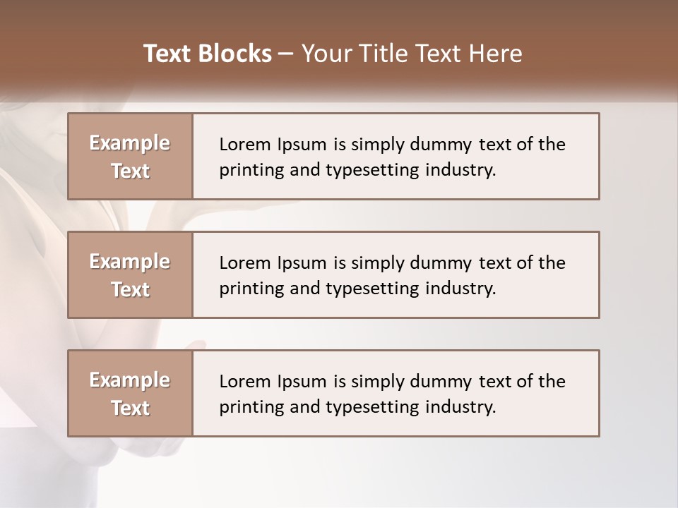 A Woman Holding A Cup Of Coffee In Her Hand PowerPoint Template