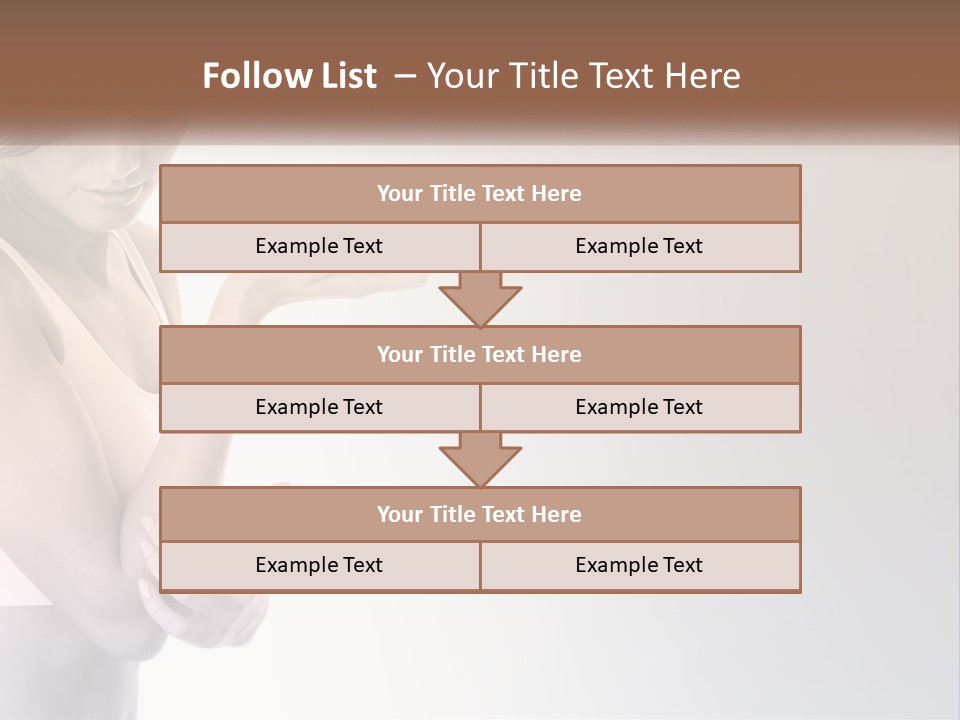 A Woman Holding A Cup Of Coffee In Her Hand PowerPoint Template