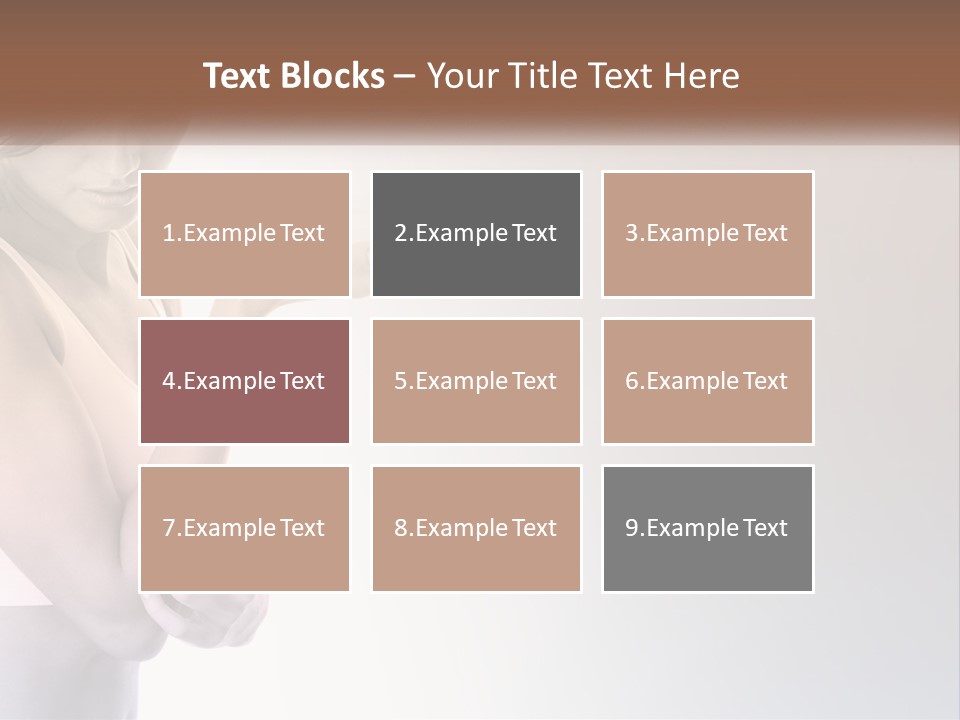 A Woman Holding A Cup Of Coffee In Her Hand PowerPoint Template