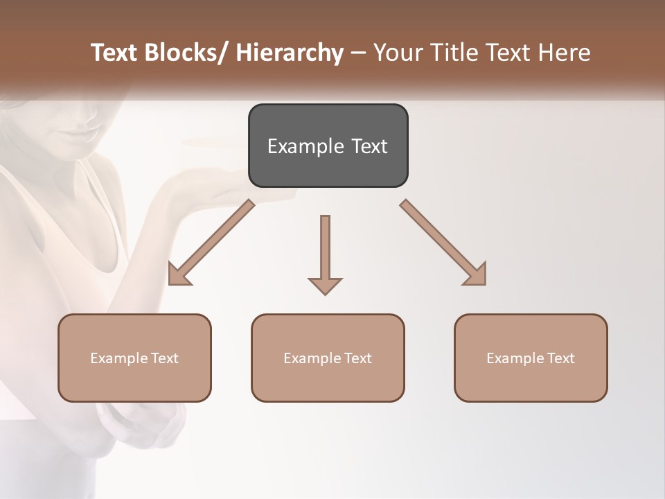 A Woman Holding A Cup Of Coffee In Her Hand PowerPoint Template