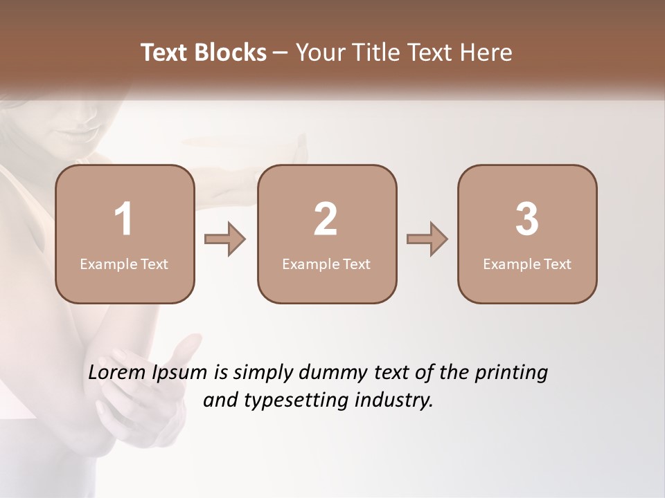 A Woman Holding A Cup Of Coffee In Her Hand PowerPoint Template