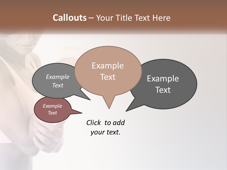 A Woman Holding A Cup Of Coffee In Her Hand PowerPoint Template