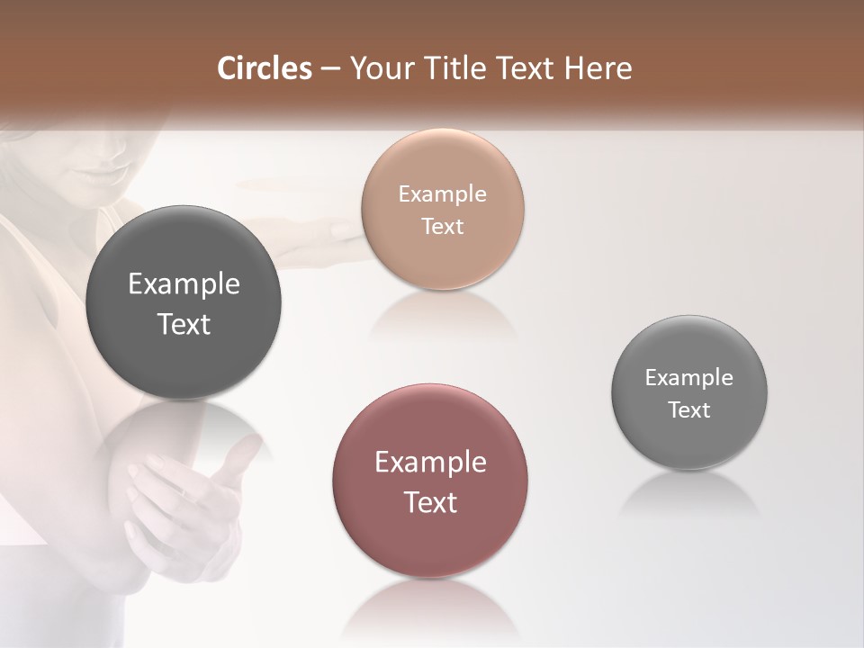 A Woman Holding A Cup Of Coffee In Her Hand PowerPoint Template