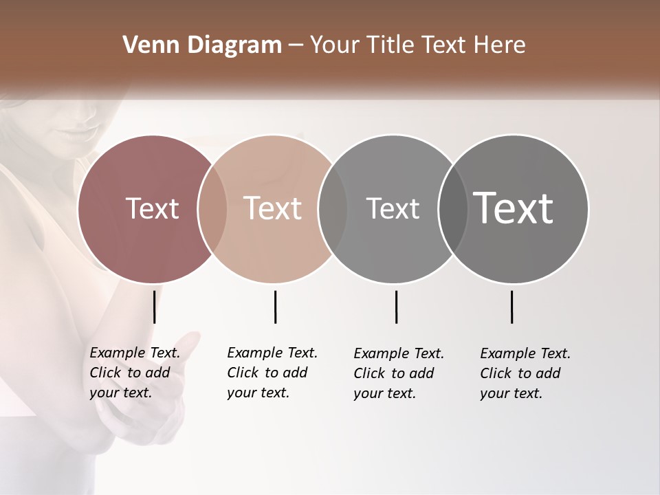 A Woman Holding A Cup Of Coffee In Her Hand PowerPoint Template