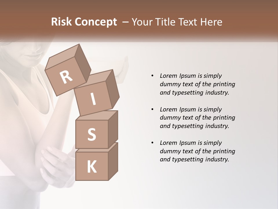 A Woman Holding A Cup Of Coffee In Her Hand PowerPoint Template