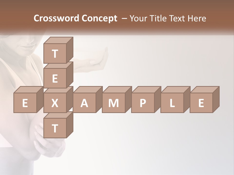 A Woman Holding A Cup Of Coffee In Her Hand PowerPoint Template