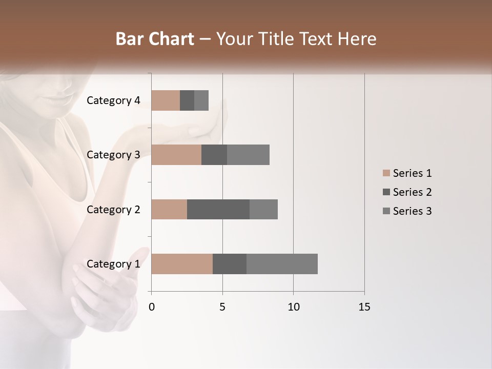 A Woman Holding A Cup Of Coffee In Her Hand PowerPoint Template