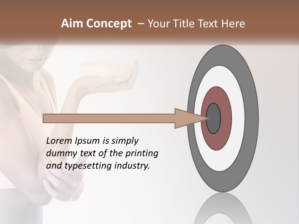 A Woman Holding A Cup Of Coffee In Her Hand PowerPoint Template