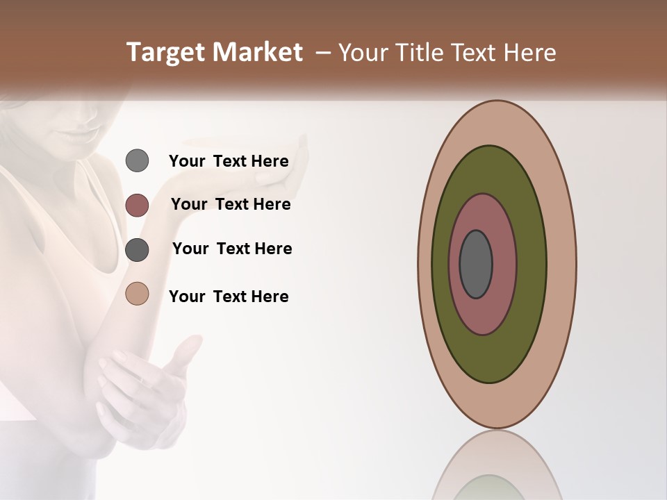 A Woman Holding A Cup Of Coffee In Her Hand PowerPoint Template