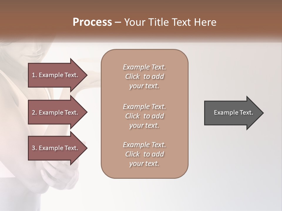 A Woman Holding A Cup Of Coffee In Her Hand PowerPoint Template