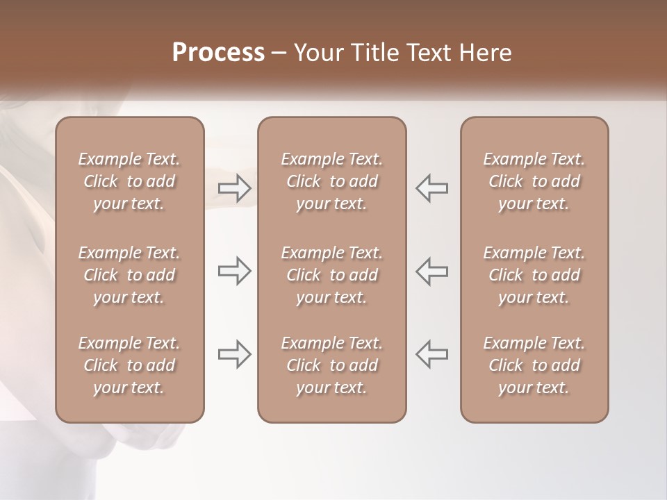 A Woman Holding A Cup Of Coffee In Her Hand PowerPoint Template