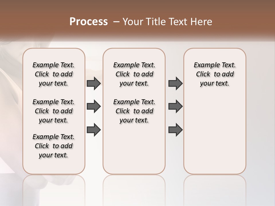 A Woman Holding A Cup Of Coffee In Her Hand PowerPoint Template