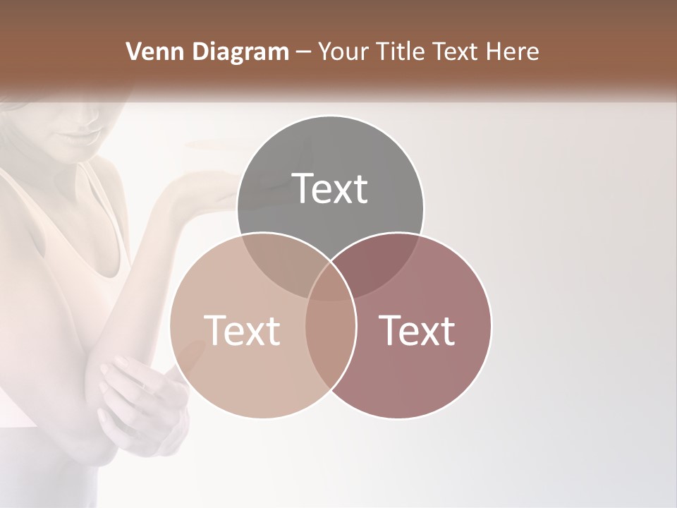 A Woman Holding A Cup Of Coffee In Her Hand PowerPoint Template