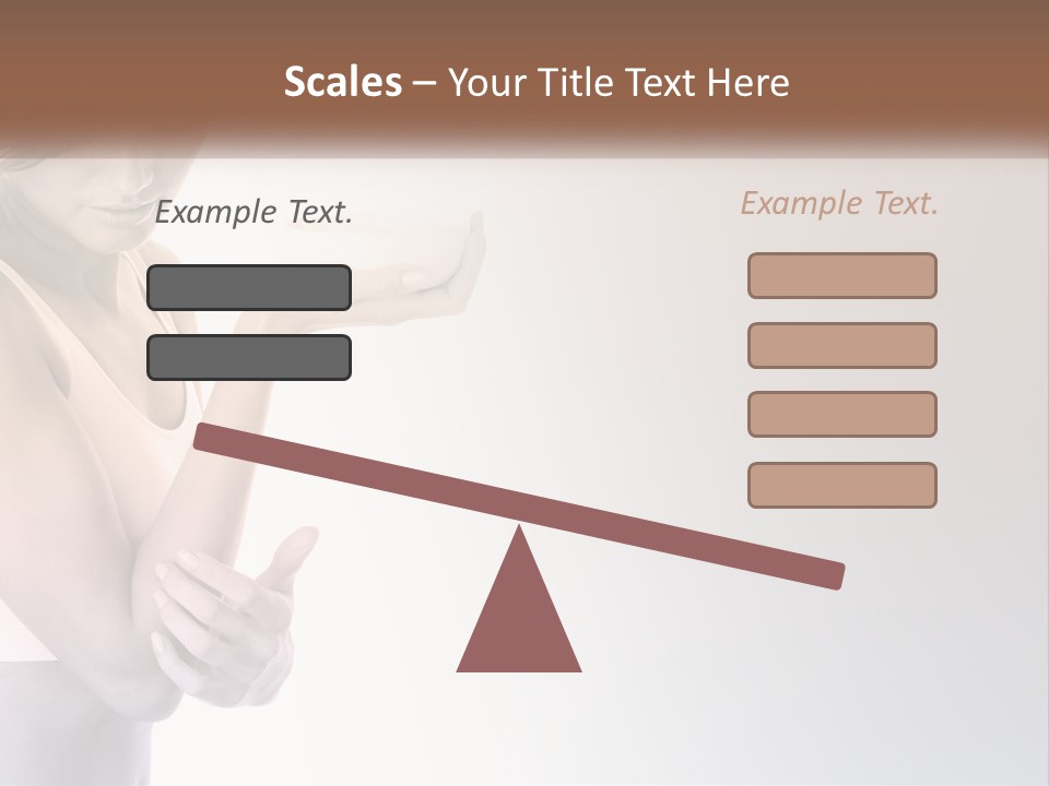 A Woman Holding A Cup Of Coffee In Her Hand PowerPoint Template