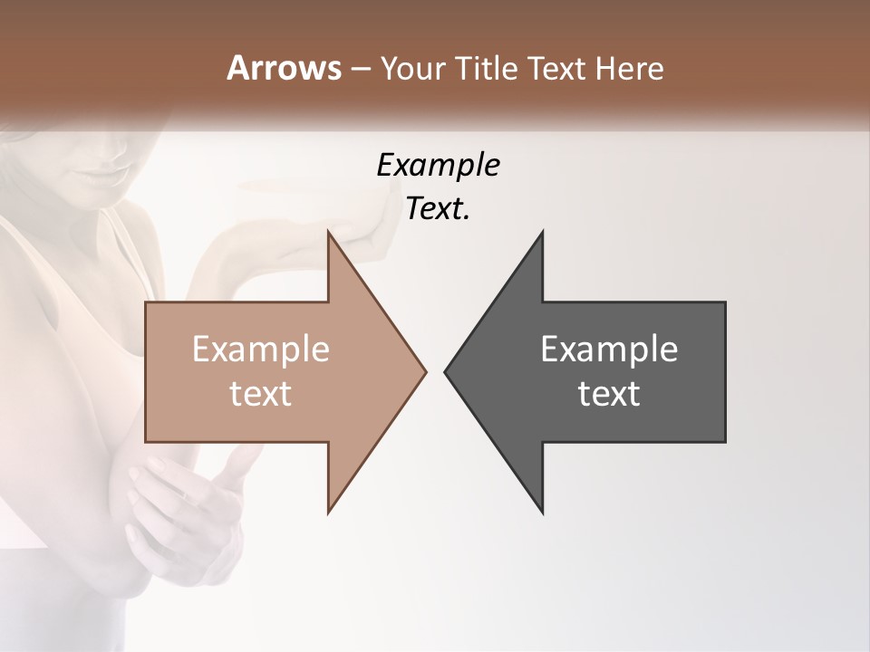 A Woman Holding A Cup Of Coffee In Her Hand PowerPoint Template