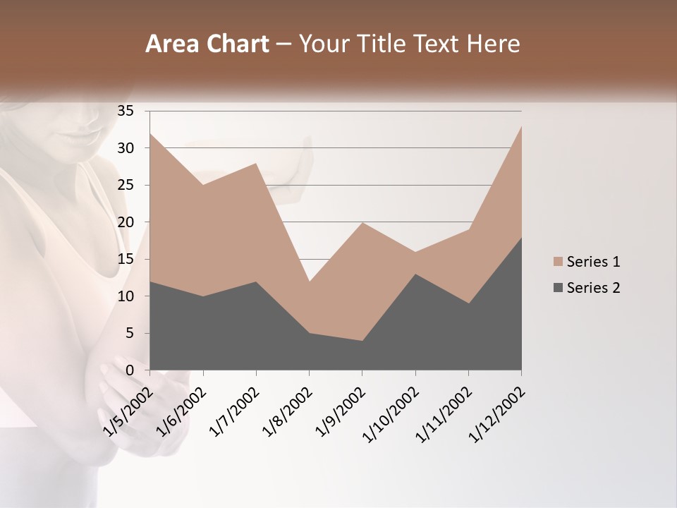 A Woman Holding A Cup Of Coffee In Her Hand PowerPoint Template