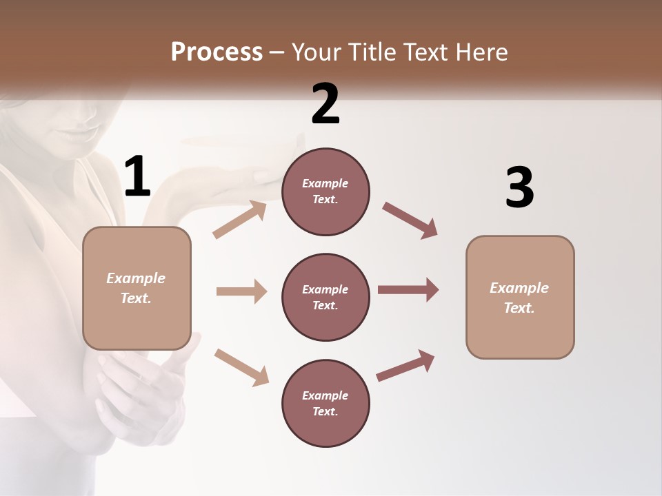 A Woman Holding A Cup Of Coffee In Her Hand PowerPoint Template