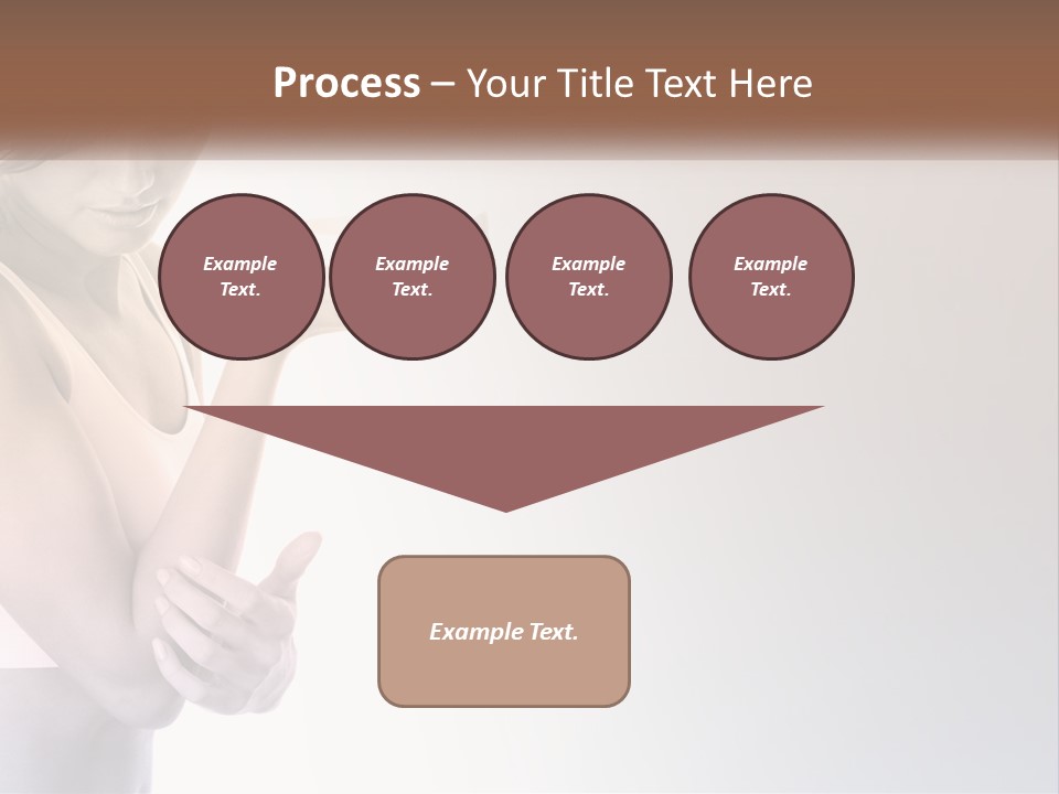 A Woman Holding A Cup Of Coffee In Her Hand PowerPoint Template