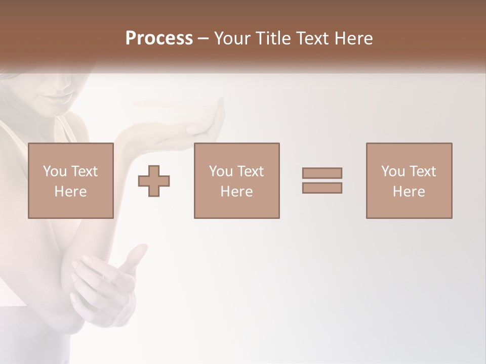A Woman Holding A Cup Of Coffee In Her Hand PowerPoint Template