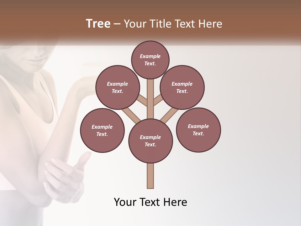 A Woman Holding A Cup Of Coffee In Her Hand PowerPoint Template