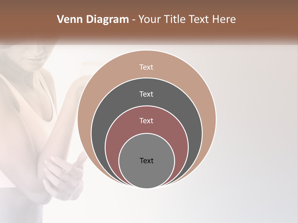 A Woman Holding A Cup Of Coffee In Her Hand PowerPoint Template