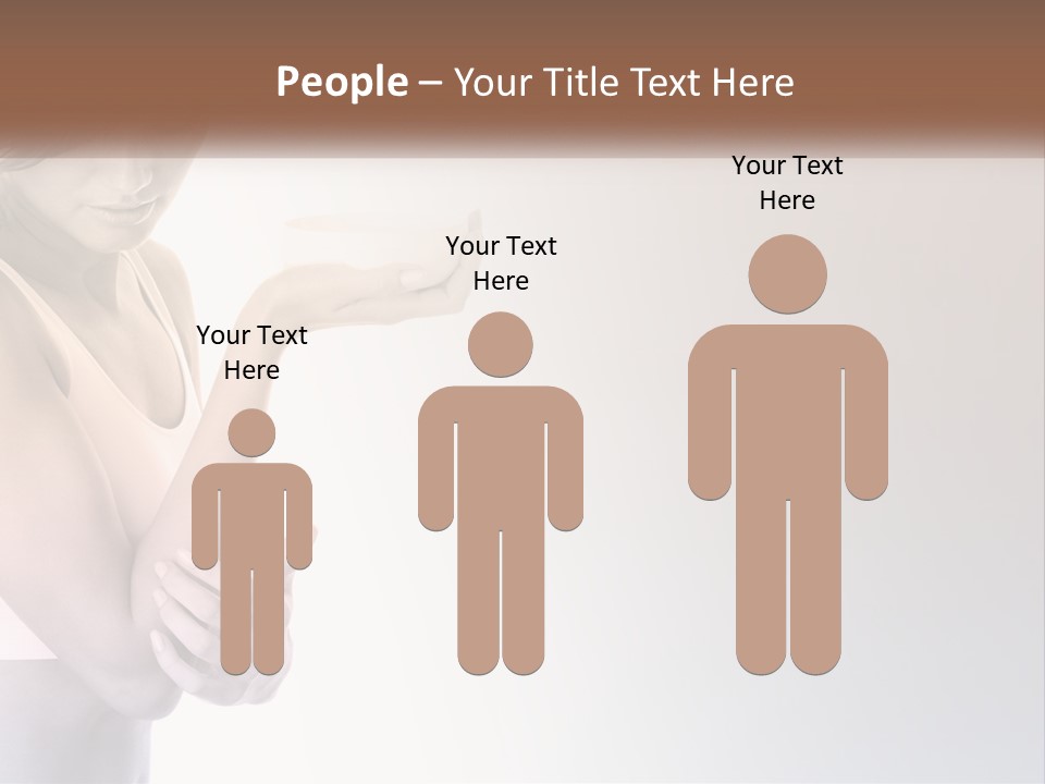 A Woman Holding A Cup Of Coffee In Her Hand PowerPoint Template