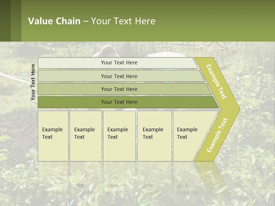 A Man And Woman Tending To A Child In A Garden PowerPoint Template