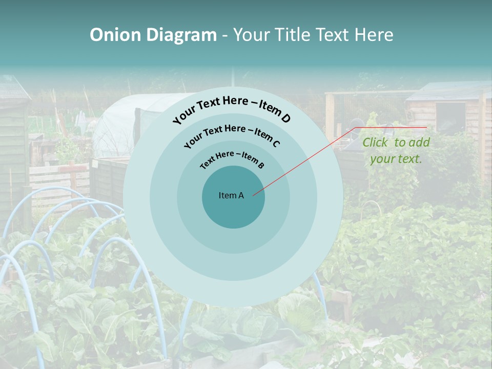 A Garden Filled With Lots Of Green Plants PowerPoint Template