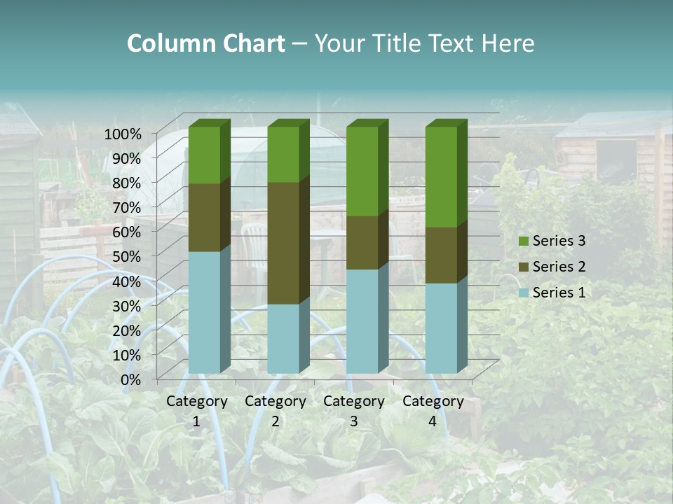A Garden Filled With Lots Of Green Plants PowerPoint Template
