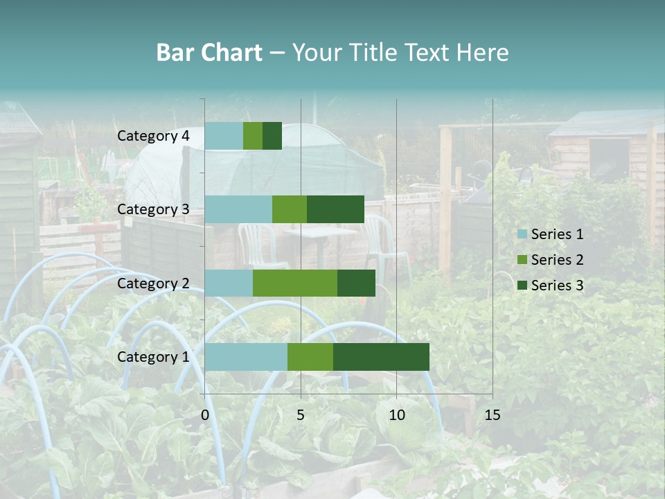 A Garden Filled With Lots Of Green Plants PowerPoint Template