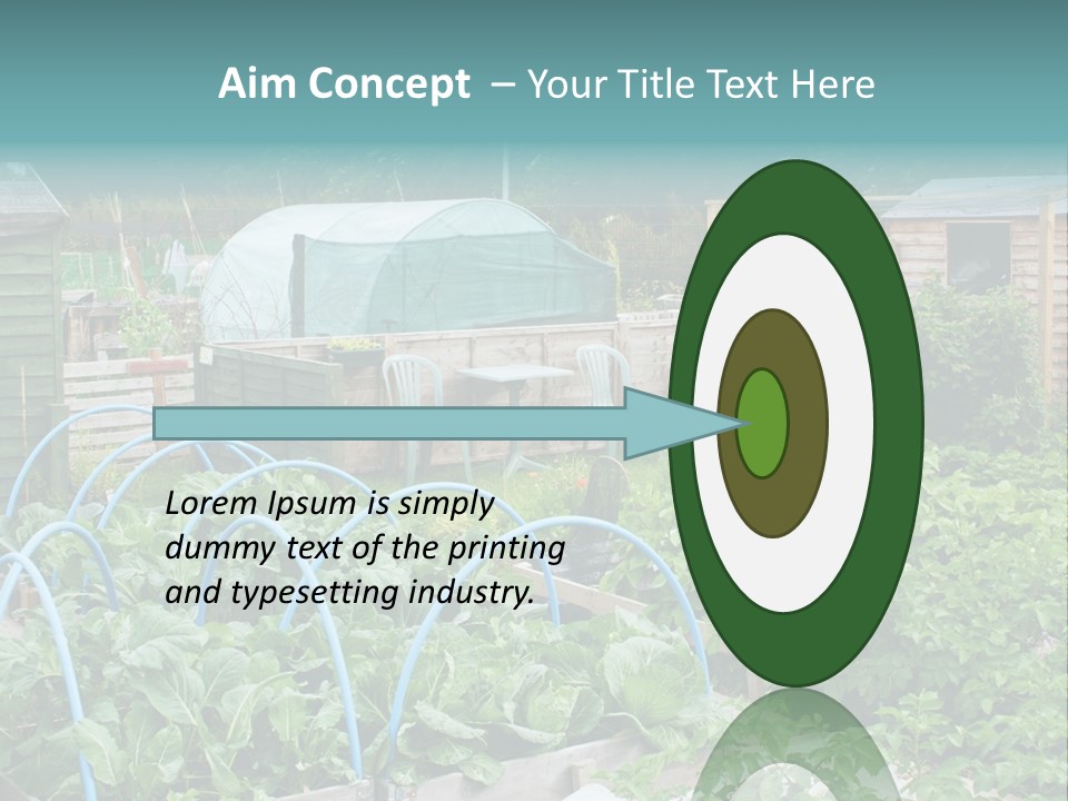 A Garden Filled With Lots Of Green Plants PowerPoint Template