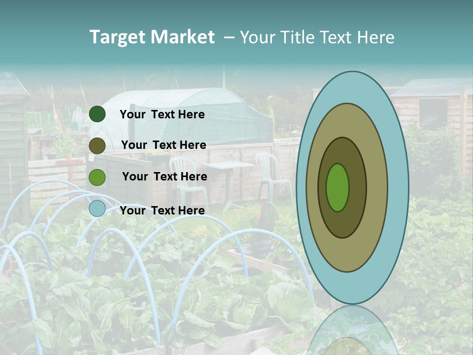 A Garden Filled With Lots Of Green Plants PowerPoint Template