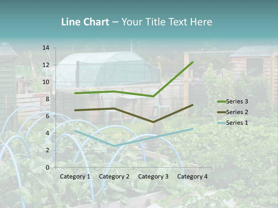 A Garden Filled With Lots Of Green Plants PowerPoint Template