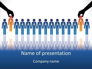 A Group Of People Standing In Front Of Each Other PowerPoint Template