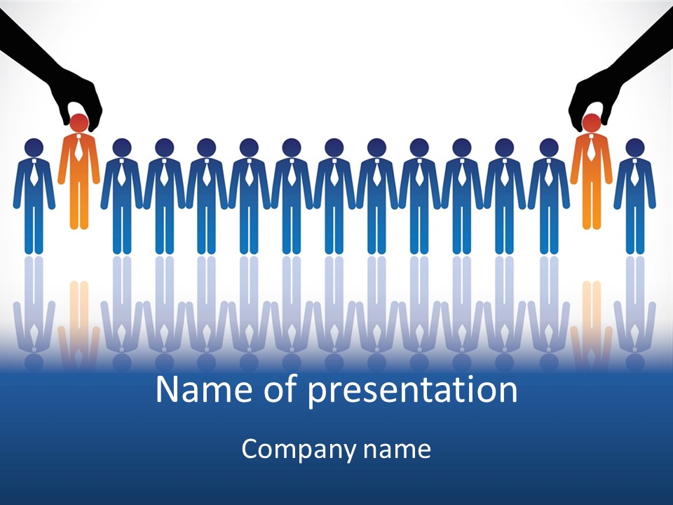 A Group Of People Standing In Front Of Each Other PowerPoint Template