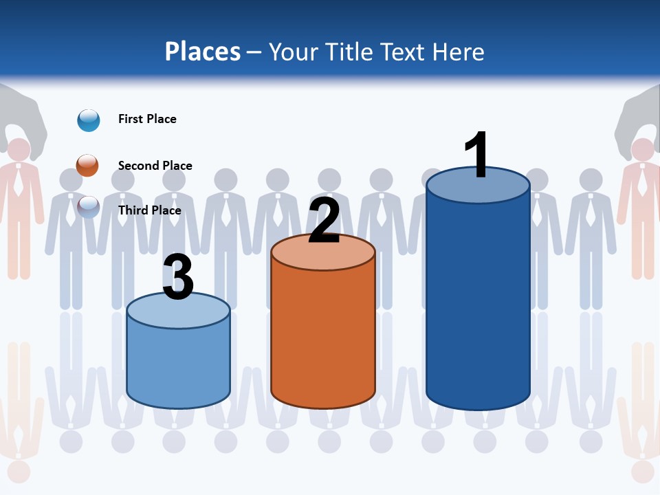 A Group Of People Standing In Front Of Each Other PowerPoint Template