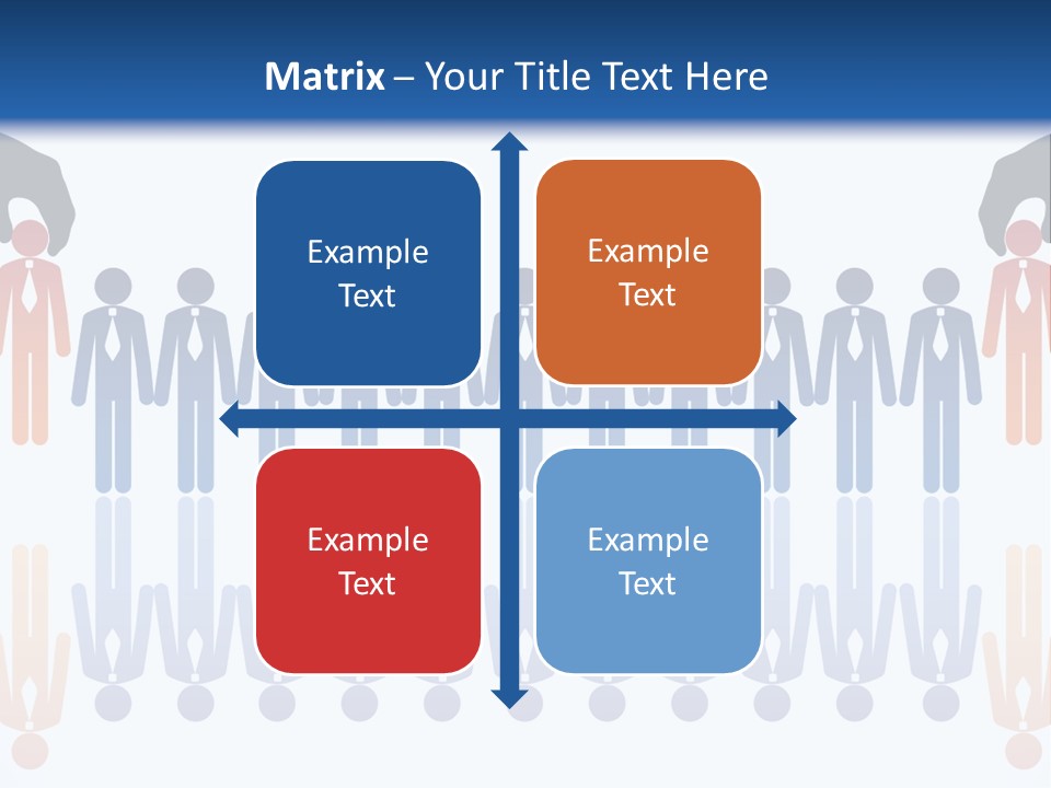 A Group Of People Standing In Front Of Each Other PowerPoint Template