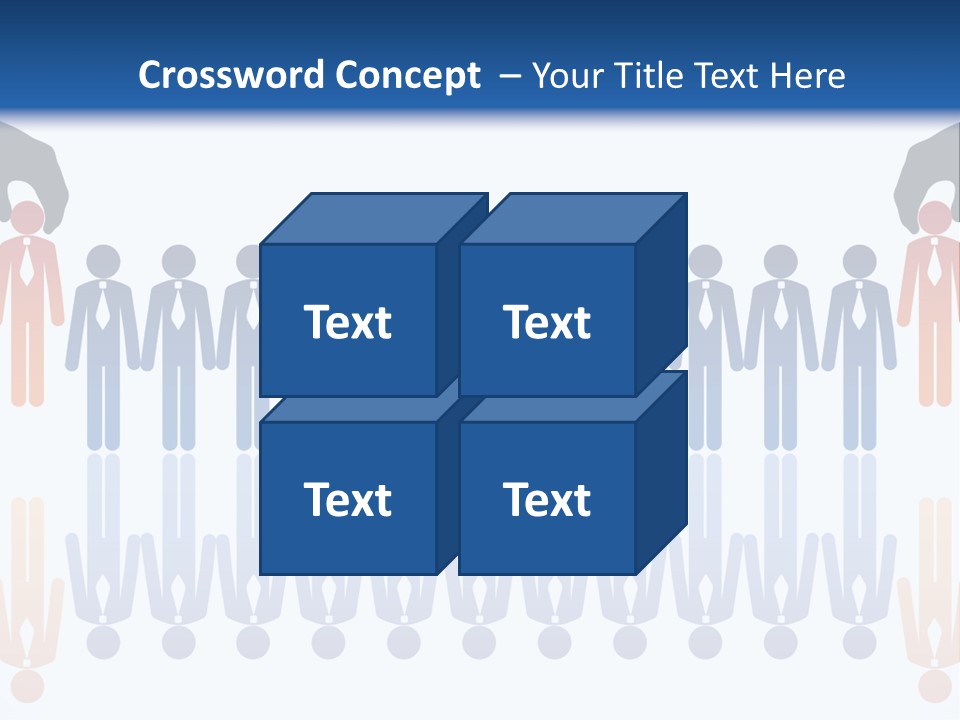 A Group Of People Standing In Front Of Each Other PowerPoint Template