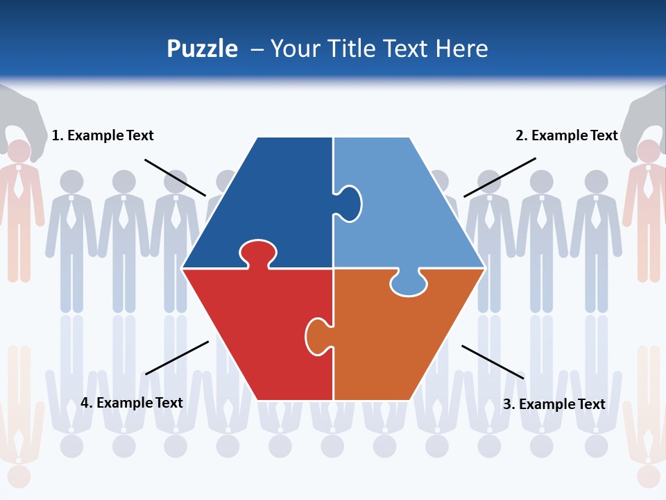 A Group Of People Standing In Front Of Each Other PowerPoint Template