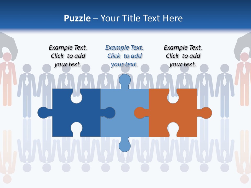 A Group Of People Standing In Front Of Each Other PowerPoint Template