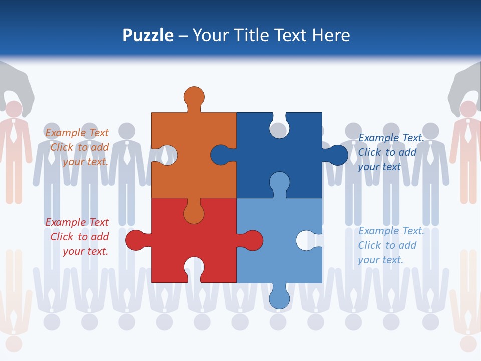 A Group Of People Standing In Front Of Each Other PowerPoint Template