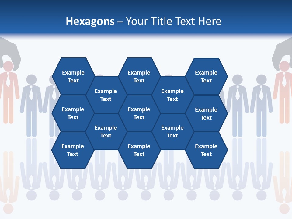 A Group Of People Standing In Front Of Each Other PowerPoint Template