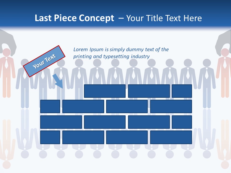 A Group Of People Standing In Front Of Each Other PowerPoint Template