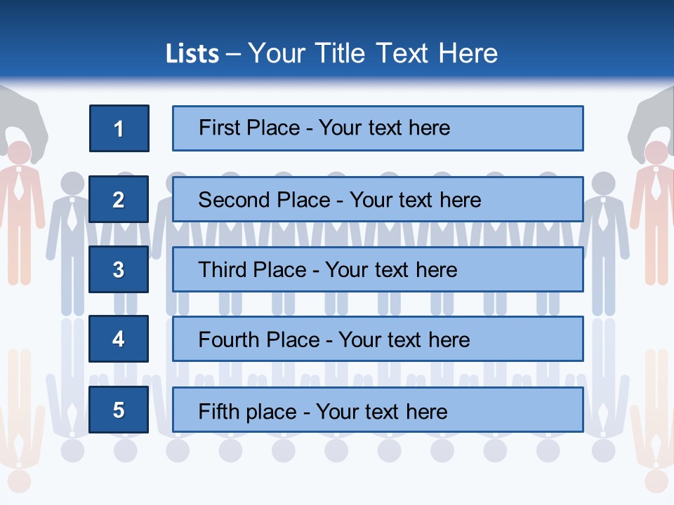 A Group Of People Standing In Front Of Each Other PowerPoint Template