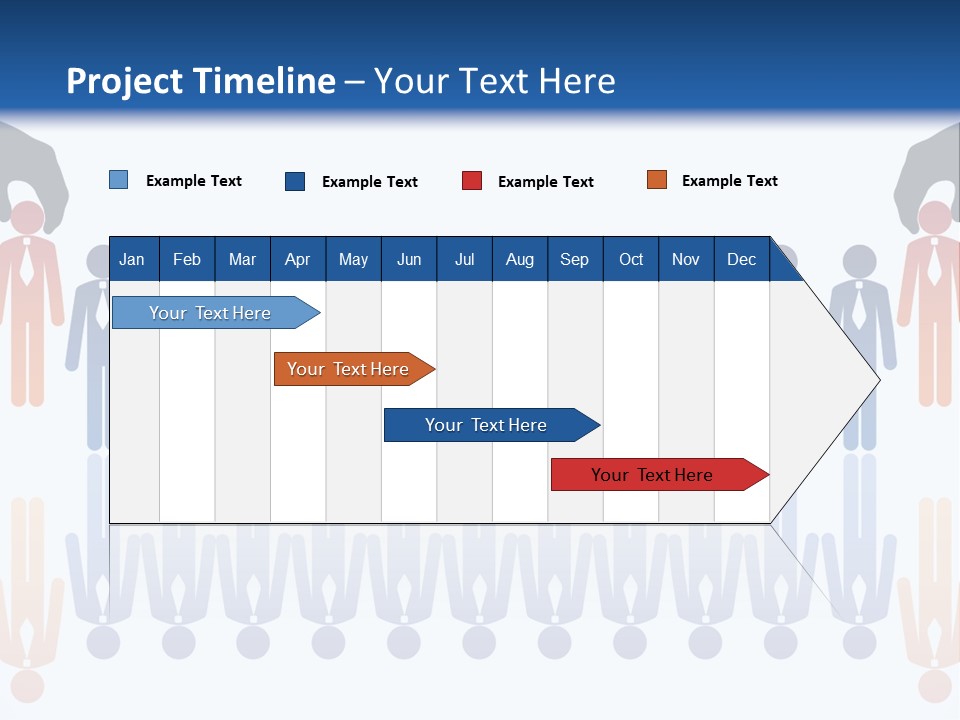 A Group Of People Standing In Front Of Each Other PowerPoint Template