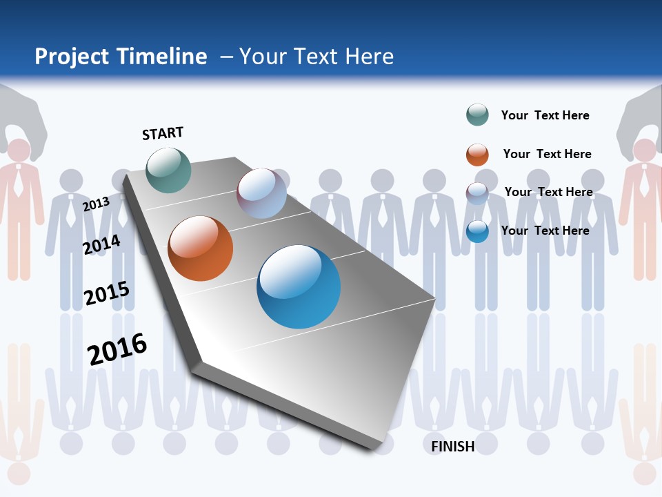A Group Of People Standing In Front Of Each Other PowerPoint Template